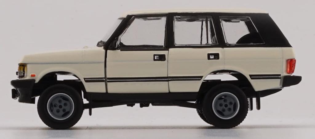 Scherer Designs BM Creations Scale Land Rover Range Rover Classic LSE 1992 White LHD Finished Model 1/64