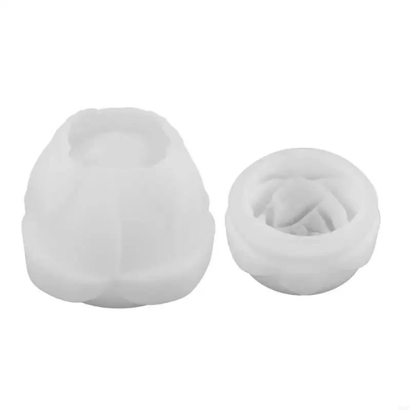 Flower Resin Jar Molds and LIDS, Rose Holder Molds, Making Cup Jewelry Cases for Home Decoration