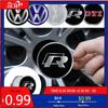 VW GTI GOLF 2026 Hot For VW VOLKSWAGEN 4PCS 60MM/ 63MM/68 MM Car Wheel Center Hub Caps Tire Rim Covers Auto Accessories For Volk