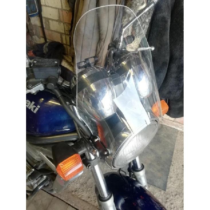 Motorcykel Dubbelbubbla Vindruta Vindskydd För Suzuki SV650 SV1000 GSX1400 SV 650 1000 Bandit GSF650 GSF1200 GSF1250 Svart