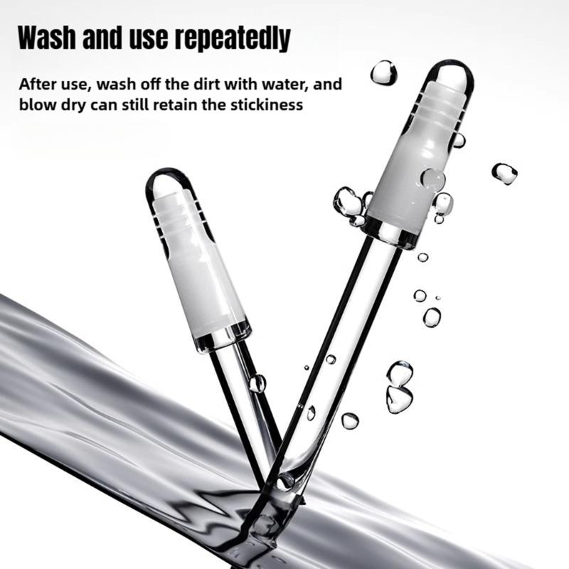 24pcs Lens Cleaning Tool Resin Stick Efficient Dust & Fingerprint Removal Simple Operate for Phone Camera Lens Screen