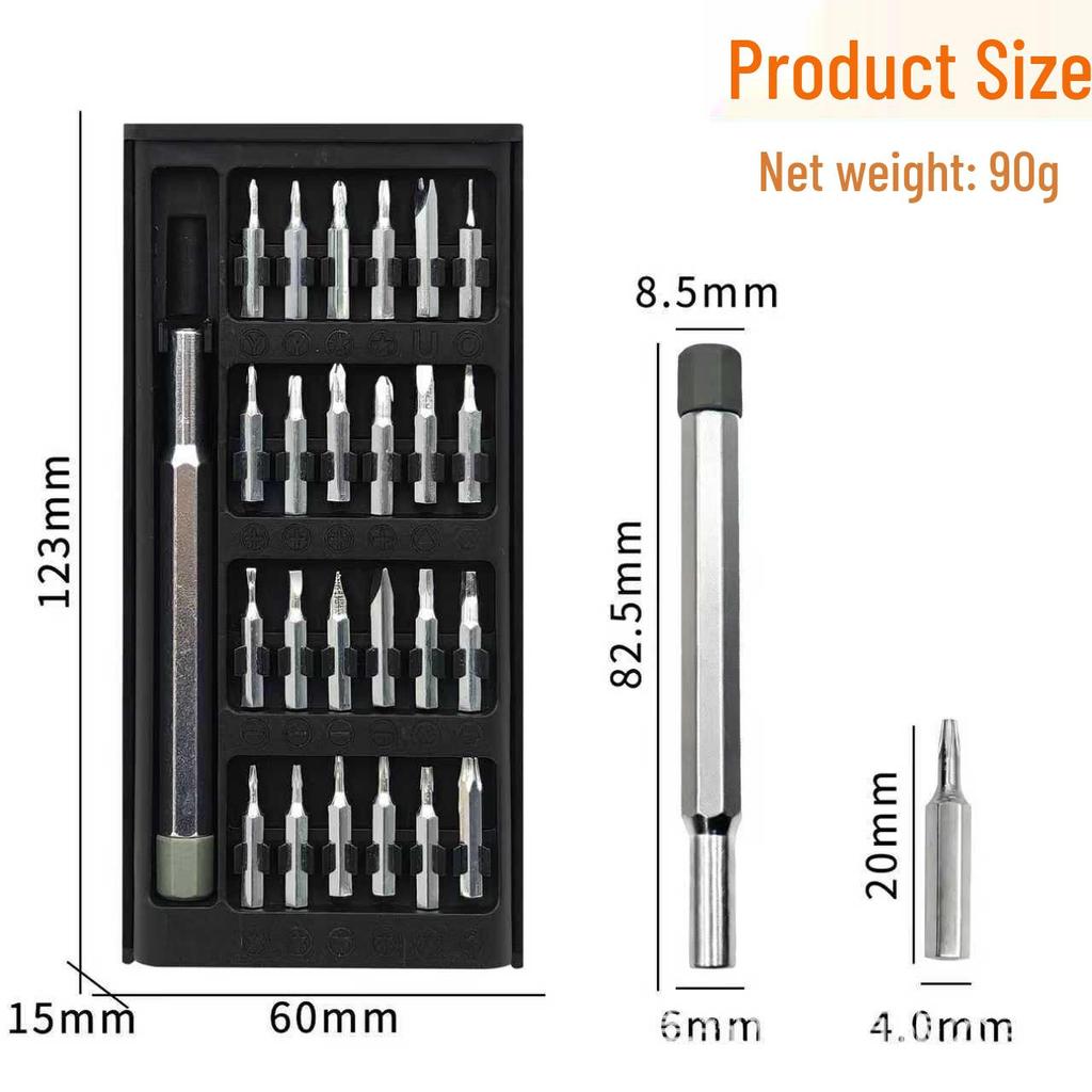 24-in-1 Präzisions-Schraubendreher-Set für Handy- und Uhrenreparatur