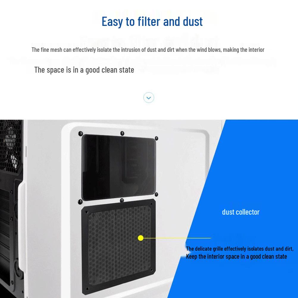 140x140mm Magnetic Dustproof Radiator Mesh with Frame - Reusable PVC/Nylon