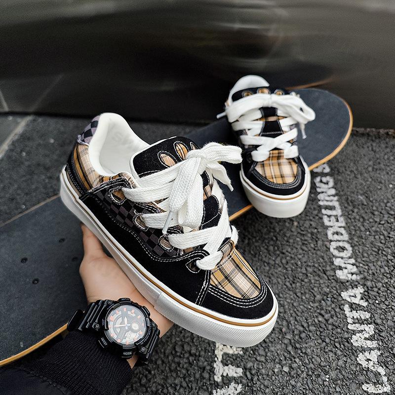 Mens Shoes Canvas Sneakers 2025 Spring Autumn Casual Sneakers Student Casual Shoes Low Top Man Vulcanize Shoes Zapatillas