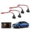 4Pcs Speaker Cable Adaptor Plug Connectors Wire Harness Adapter Connector