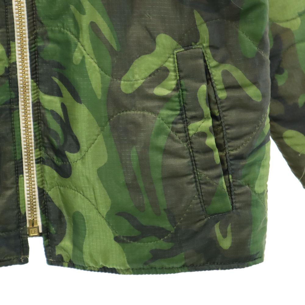 DR ROMANELLI Made In USA Back Skull Embroidery Camouflage Pattern VietJean Quilted Jacket Men's Used