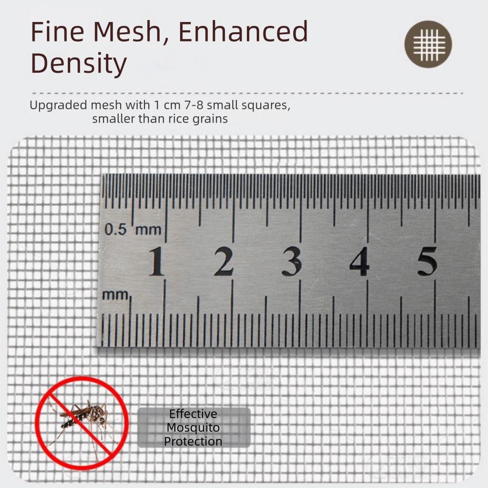 Self-Adhesive Design Self-Adhesive Window Screen Retractable Mesh Flexible Mesh Drill-Free Stick-On Door Curtain