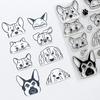 Transparent Silicone Dog Stamps for DIY Journaling - March 2025 Series (Model 7402)
