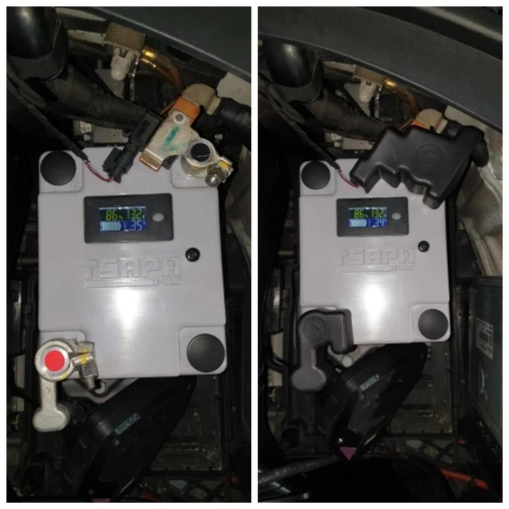 For Volkswagen VW Golf 7 MK7 MK7.5 2013-2019 Car Engine Battery Cathode Positive Negative Electrode Protector Cover