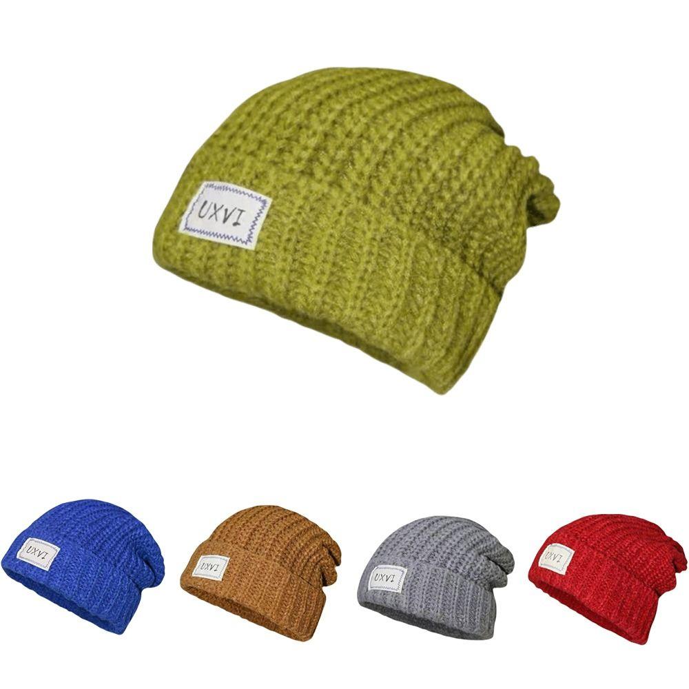 Thickened Knitted Woolen Hat Cold-proof Ear Protection Hat Fashion Cover Head Cap Outdoor