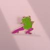 Animal Funky Trendy Frog Design Brooch Pin Versatile Accessory For Men Women And