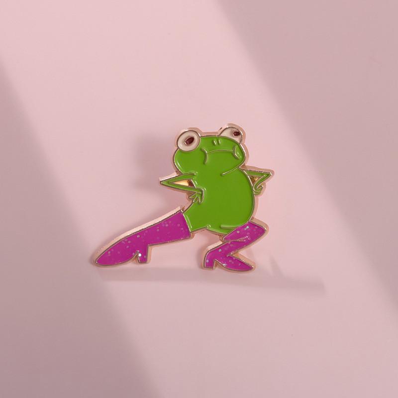 Animal Funky Trendy Frog Design Brooch Pin Versatile Accessory For Men Women And