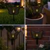 Butterfly Garden Decor with Solar Light Outdoor Ground Stake Automatic for