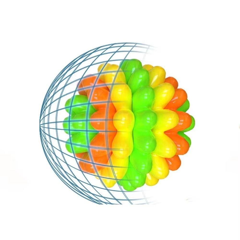 Colorful Dog Elastic Ball Toy Bite Resistant TPR Interactive Dog Toy Interactive Play