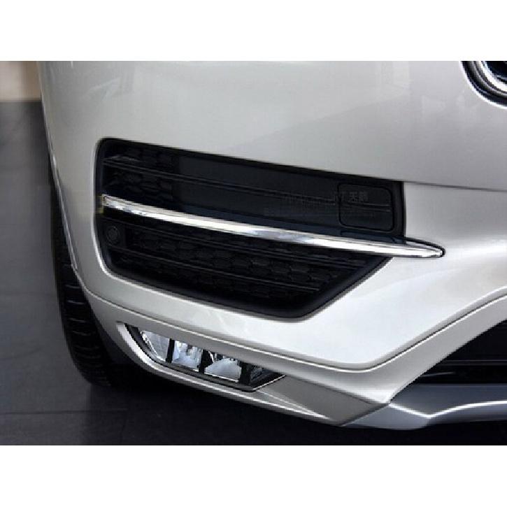 2PCS ABS Chrome Front Fog Light Lamp Cover Molding Trim For Volvo XC90 2016-