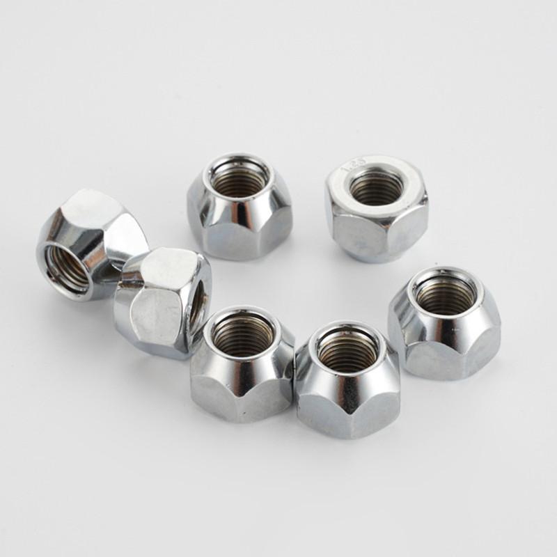 10 pièces Hauteur 16mm Écrous de Roue M12x1.25,M12x1.5, M14x1.5,1/2"-20 Écrous de Roue de Remorque Acorn 21mm Hexagonal