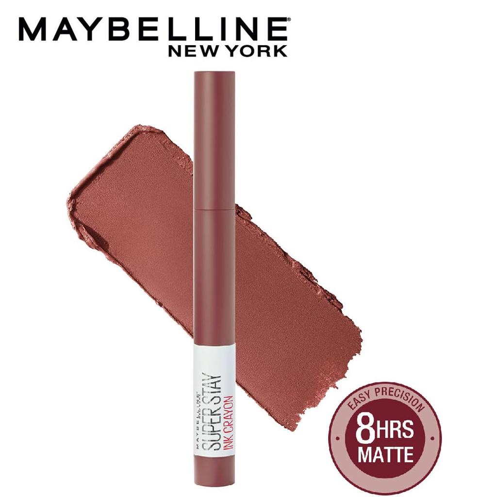 Maybelline New York SuperStay Crayon Lipstick Matte Finish Long-Lasting Intense Colour 1.2g 1 Pack 20 Enjoy the View
