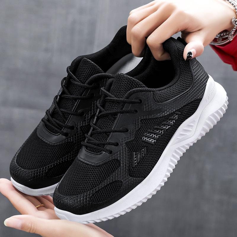 Sneakers Women's Spring New Casual Breathable Running Shoes Soft-soled Women's Sports Shoes
