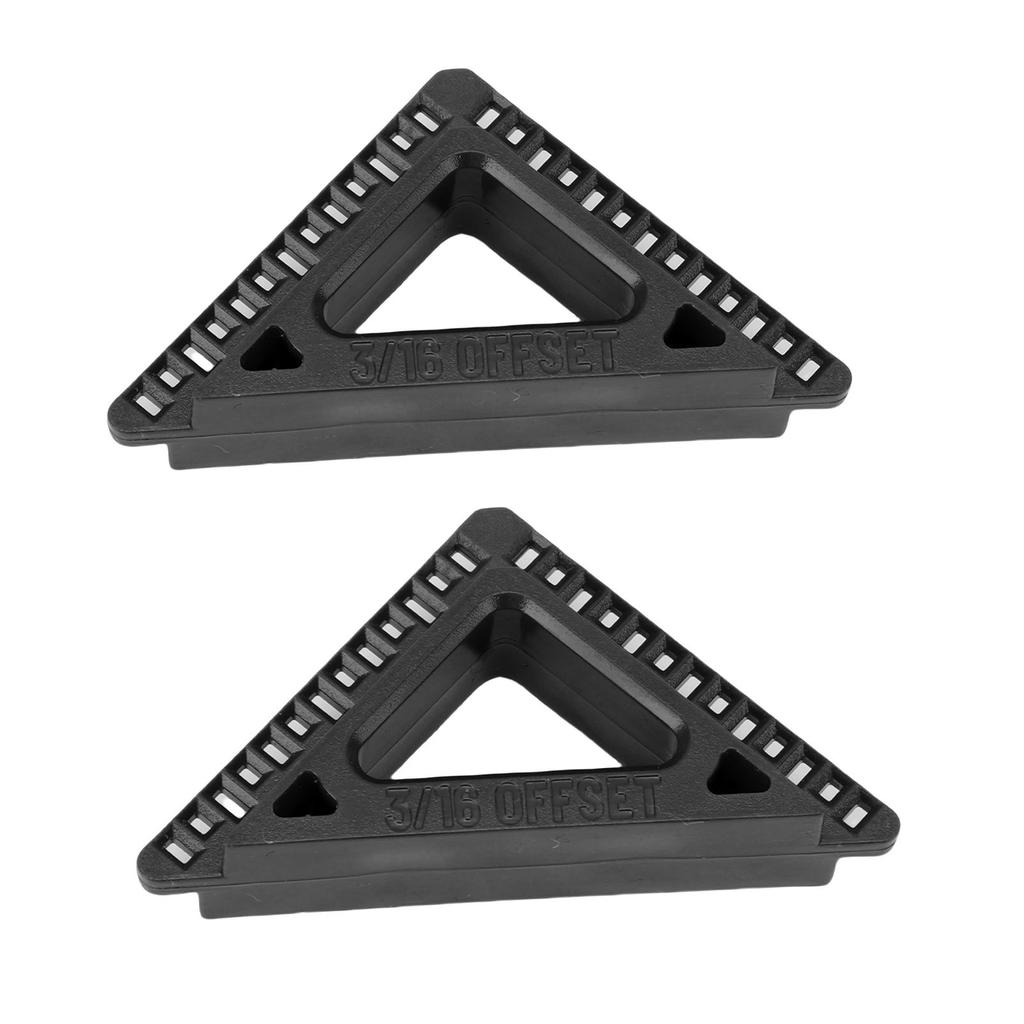 2 Stück Tür- und Fensterverkleidungs-Anschlagwerkzeug Kunststoff Schwarz 316 Zoll 14 Zoll Holzbearbeitungswerkzeuge