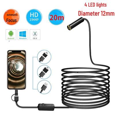 8-12mm Autofocus 5MP HD WiFi Endoscope for Mobile Phones & Industrial Pipe/Fish Finder