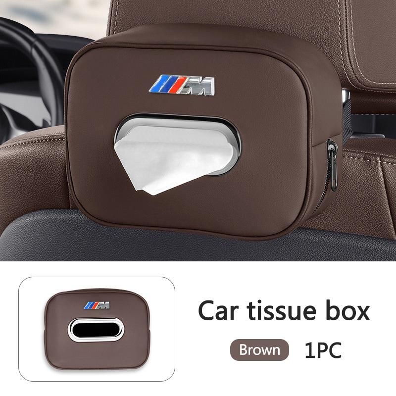Hot 2025 Car Seatback Tissue Box Paper Storage Bag For BMW X1 X2 X3 X4 X5 X6 X7 G20 G30 6GT E46 E90 E60 F10 E39 F30 E36 F20 E87