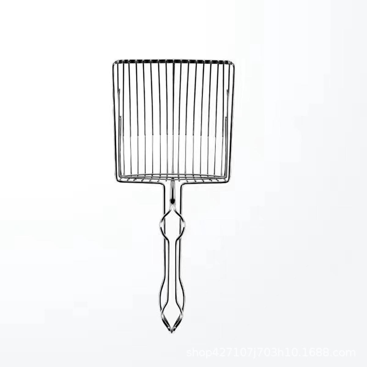 

Лопата для кошачьего туалета из нержавеющей стали Инструмент для уборки домашних животных Ложка для кошачьего туалета с прочной ручкой из нержавеющей стали Лопата для уборки домашних животных