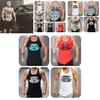 Stylish Polyester Fiber Men's Vest Moisture-wicking Slim Fit Gym Tank Top For All Seasons