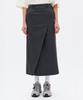 Iea Slit Cover Skirt Charcoal