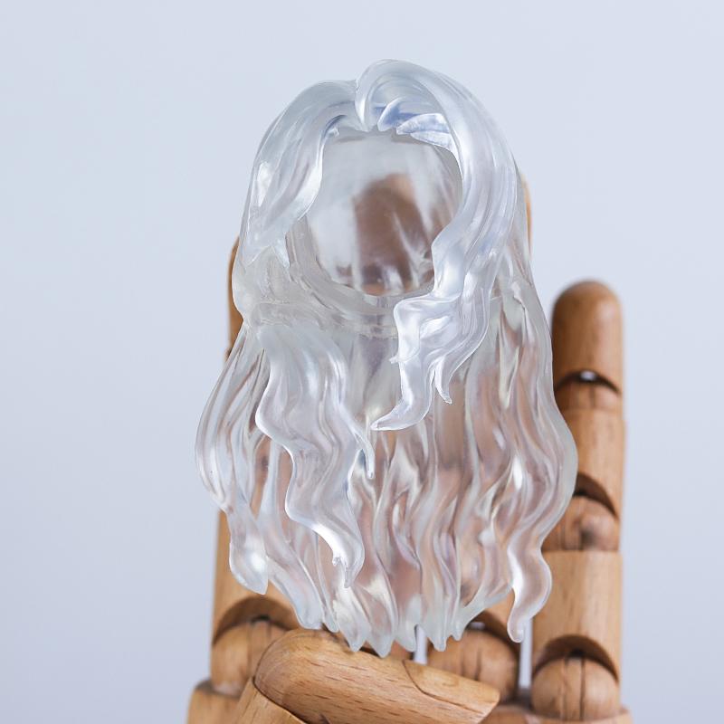 OB11 Transparent Parts Head Shell replacement Korean style Plastic Hair Transparent Replacement Doll Hair Head Mold For Dolls