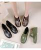 Unisex Koreaanse Stijl Waterdichte Antislip Korte Regenlaarzen - Modieuze Rubberen Schoenen voor Elk Seizoen met Lage Schacht