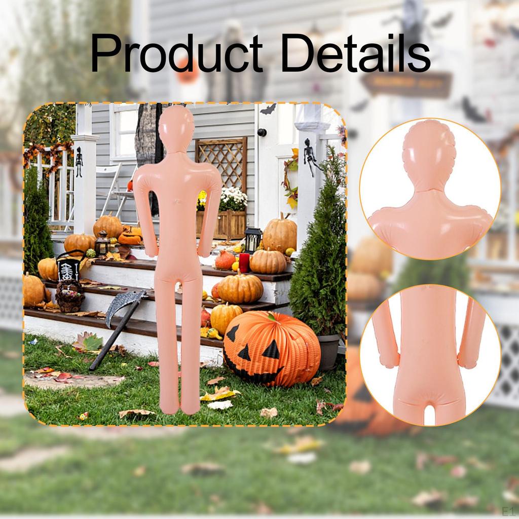 Inflatable Mannequin Cosplay Full Size 61 Inch Body for Yard Patio House Decor