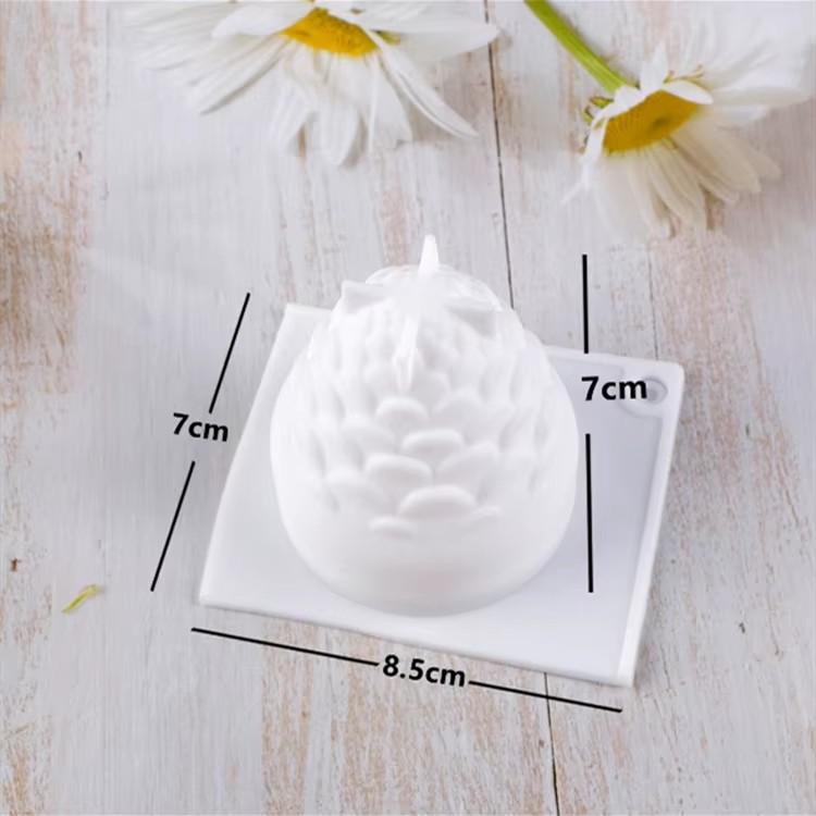 3D Kiefernzapfen Silikonform für DIY Kerzenherstellung Formen Silikon Wachsform