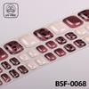Popular Style New 3D Waterproof Nail Sticker Plastic UV Free Nail Wraps Toe Wraps