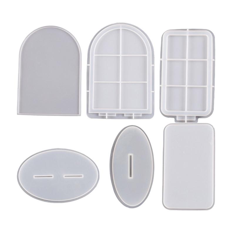 Silicone Picture Frame Moulds Clay Molds Epoxy Resin Mold Photo Frame Mould DIY Hand-Making Accessories for Resin Clay