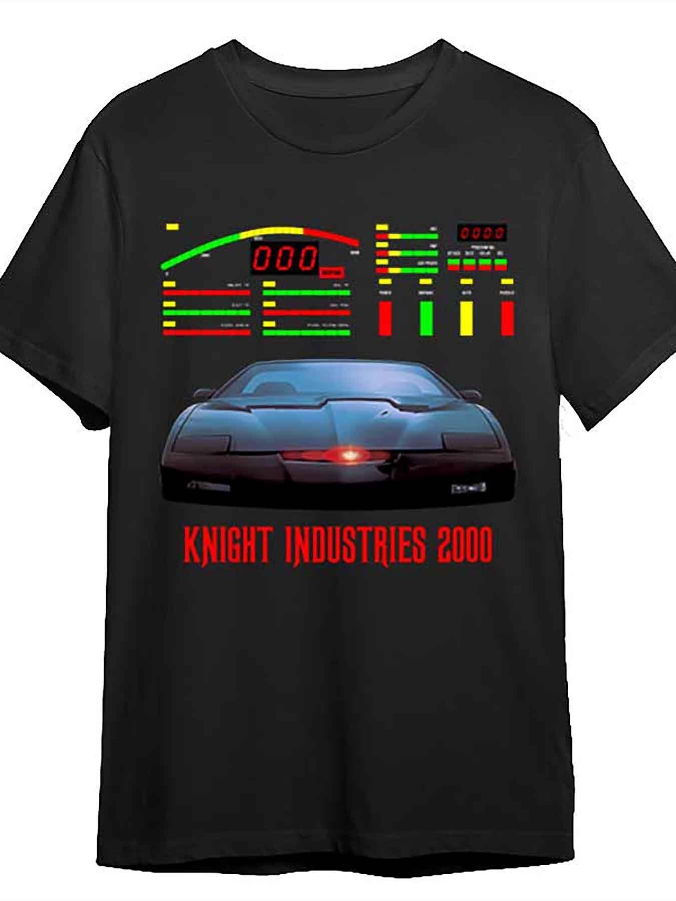 Knight Industries 2000  Graphic T-shirt - Black Cotton XXXL
