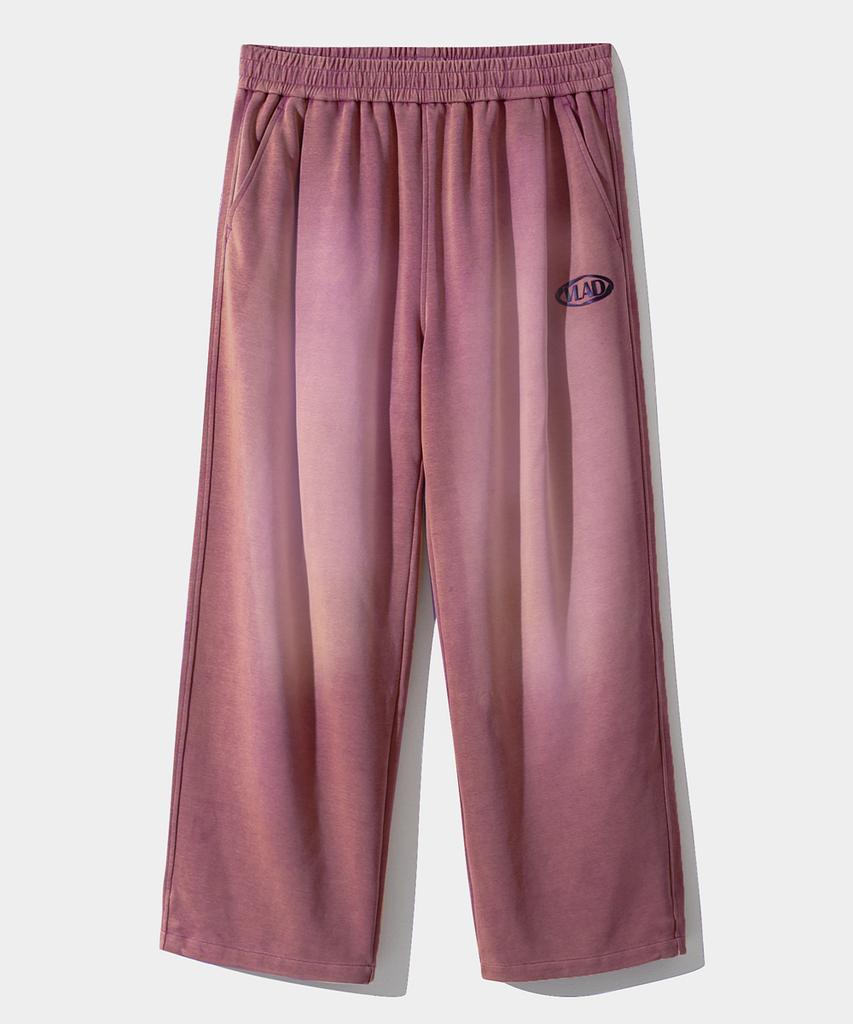 Dimiteulibeullaeg Vlad One-Pleat Pigment Fade Wash Sweatpants_Pink