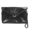 004 056 Vintage Logo Crossbody Pochette Bag Shoulder Bag Leather Black