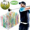 50Pcs Golf Wood Tees Mixed Color Golf Tee Wooden Supplies Accessories Colorful Golf Ball Holder Tees Golf Accessories