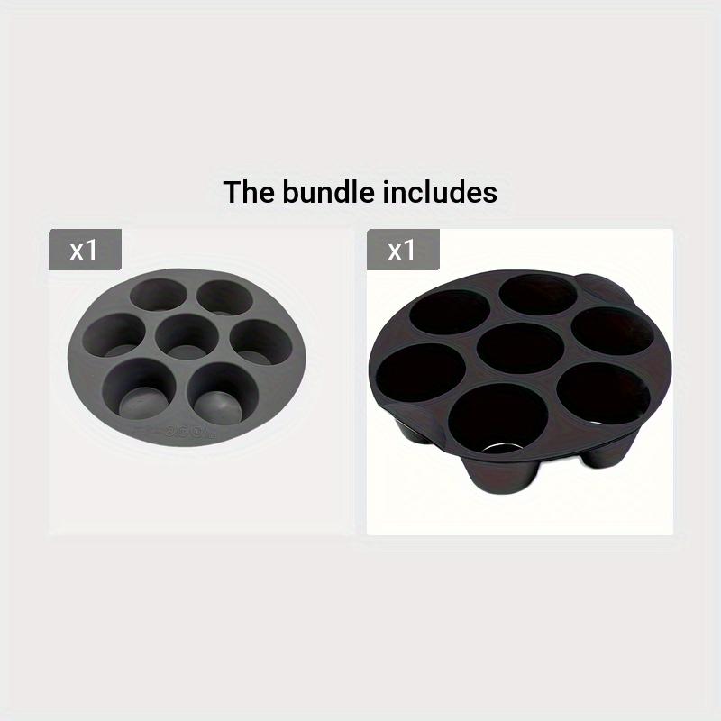 Molde Versátil de Silicona para Hornear en Freidora de Aire - Plegable, Antiadherente para Pasteles, Magdalenas, Muffins y Bocados de Huevo - Accesorio de Cocina Esencial