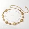 Bohemian Style Engraved Metal Waist Chain for Dresses and Jeans