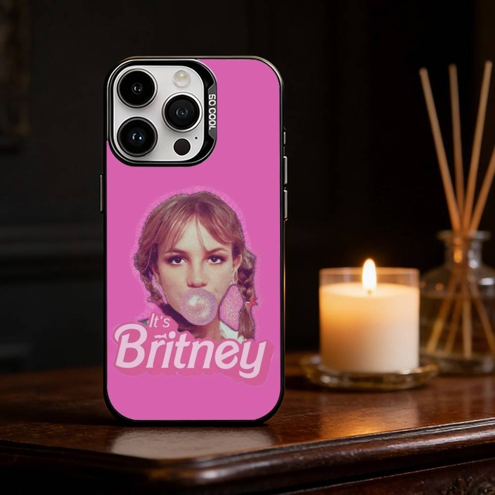 B-Britney SINGER S-Spears  Phone Case Color Silver Shell For IPhone 17 16 15 14 13 12 11 Pro Max Plus