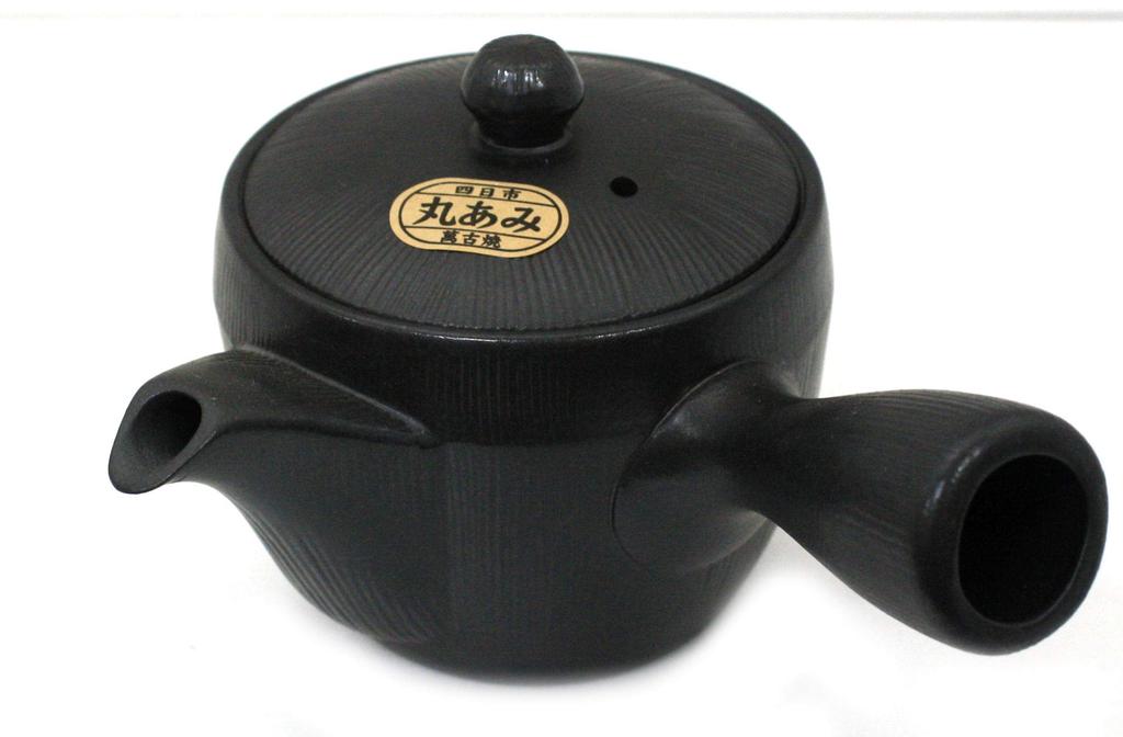 Hisamura Touki Black Banko Round Net Senji Yogan 7460 Teapot, 370ml, Ware, Teapot, Pattern,