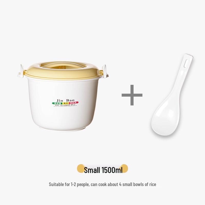 Microwave Rice Cooker and Steamer Lunch Box Set with Noodle Bowl and Utensils