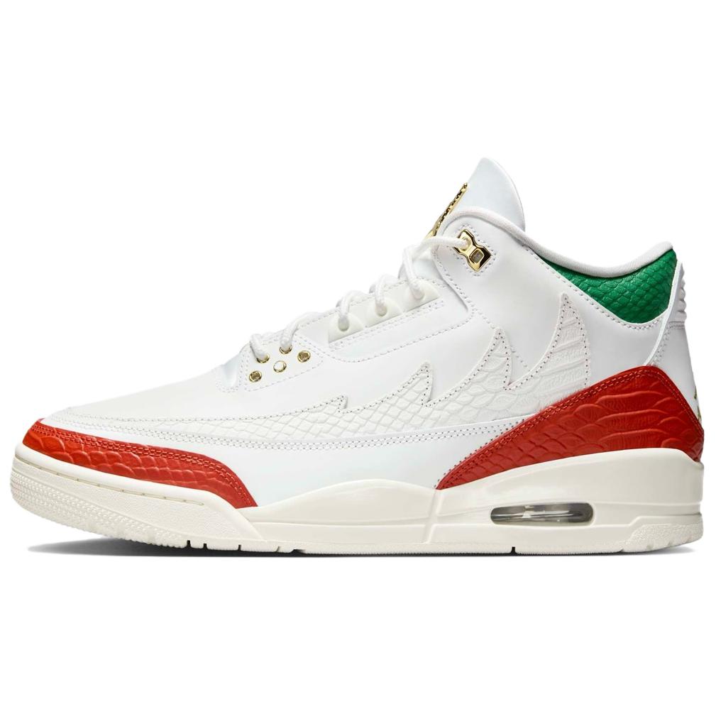 

Кроссовки унисекс Air Jordan 3 Retro El Vuelo Белые Summit-White Metallic-Gold IO1752-100 42