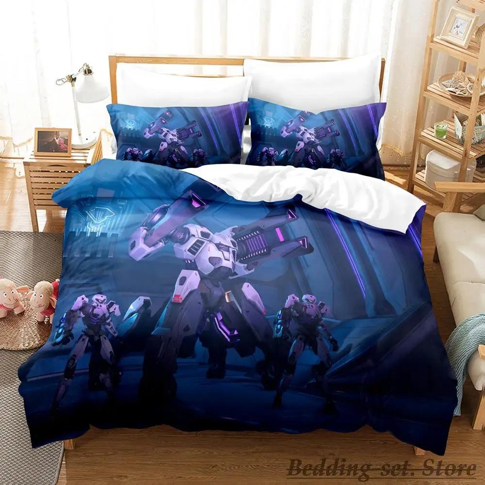 Overwatch 2 Bedding Set Single Twin Full Queen King Size Bed Set Adult Kid Bedroom Duvetcover Sets Anime Parure De Lit Bed