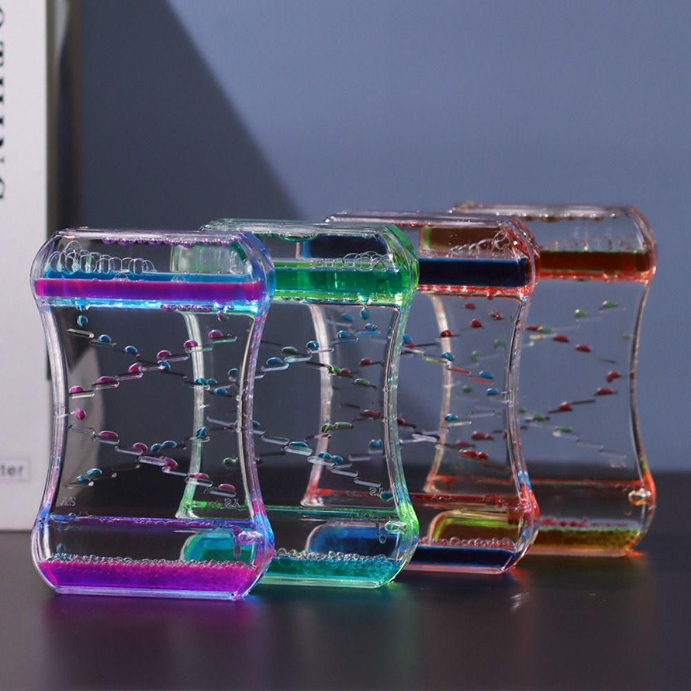 Desktop Decoration Dripping Oil Slide Oil Hourglass Stress Reliever Toys Living Room Ornament