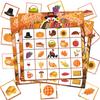 Thanksgiving Party Themed Fun Bingo Game Set With Paper Cards And Sheets Call