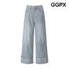 One Tuck Roll Up Semi Wide Pants  Gq4pt004f 