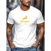 European Size Men'S Casual Sports T-Shirt, Print Graphic Tee, Short-Sleeve Round Neck Shirt, Summer Outdoor Men'S Clothing, Breathable Mesh T-Shirt