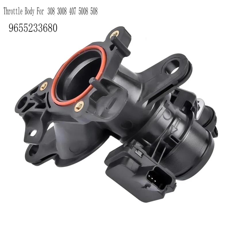 Throttle Body Forcitroen Throttle Body Forpeugeot 308 Throttle Body Intake Throttle Body Valve 9655233680 0345G7 чёрный